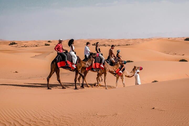 Dubai Private Evening Desert Safari: Dune Bashing, Camel Rides & Desert Camp Dinner photo 5
