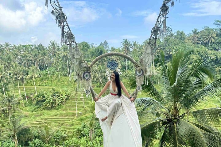 Ubud Rice Terrace Adventure: Bali Swings, Zipline & Sky Bike Experience photo 1
