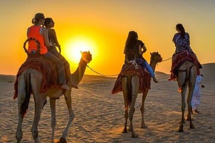 Sunset Camel Trek & Barbecue Dinner near Agadir: Evening in the Desert