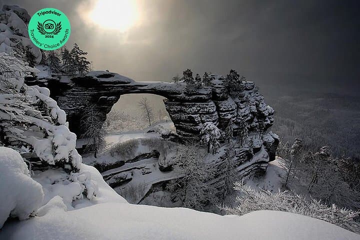 Bohemian and Saxon Switzerland Winter Day Trip from Dresden — Bastei Bridge & Pravčická Gate photo 1