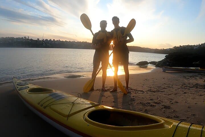 Middle Harbour Sundowner: Guided Sunset Sea Kayak in Sydney photo 2