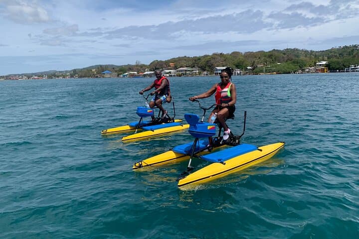 Eco-Friendly Hydrobike Tour and Private Island Beach Break in Roatán photo 3