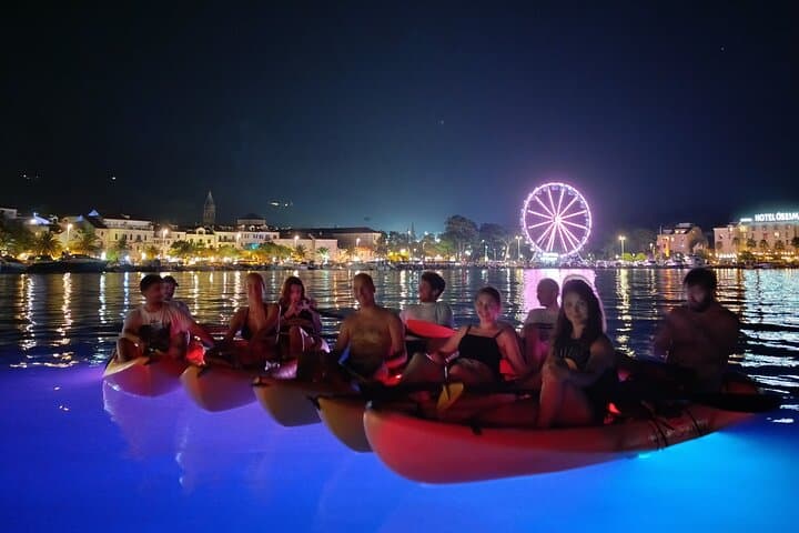 Night Glow Kayak Tour in Makarska — Paddle the Illuminated Adriatic