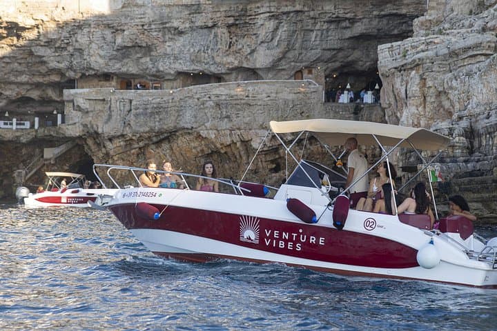 Monopoli to Polignano: 7.5-Hour Cave-Scape Boat Party with Swimming & Snorkel photo 1