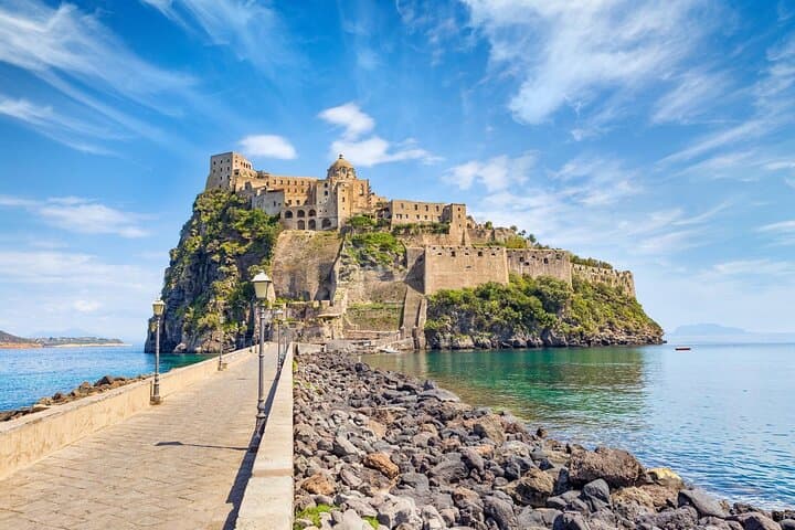 Private Ischia Day Tour: La Mortella Gardens, Fonte Nitrodi & Aragonese Castle