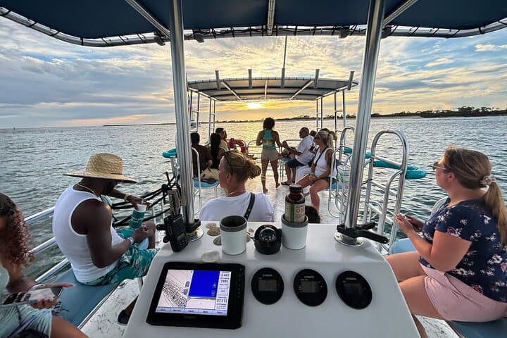 Panama City Beach Sunset Cruise to Shell Island: Dolphin-Watching Pontoon Tour photo 3