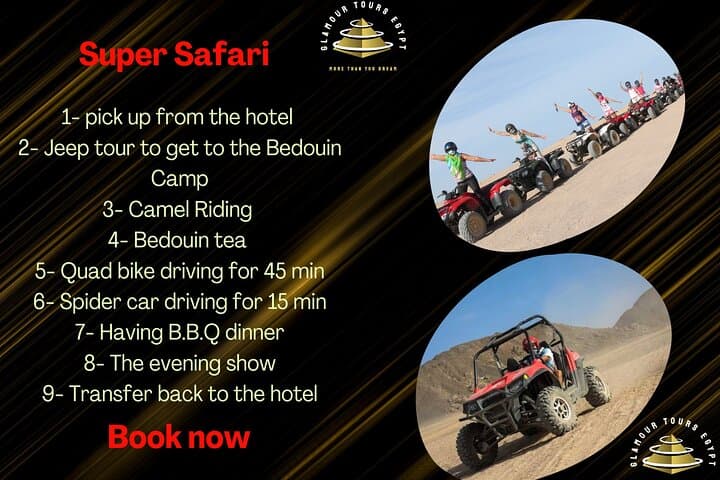 Hurghada Super Safari: Quad Bikes, Dune Buggies & Bedouin Camp Experience