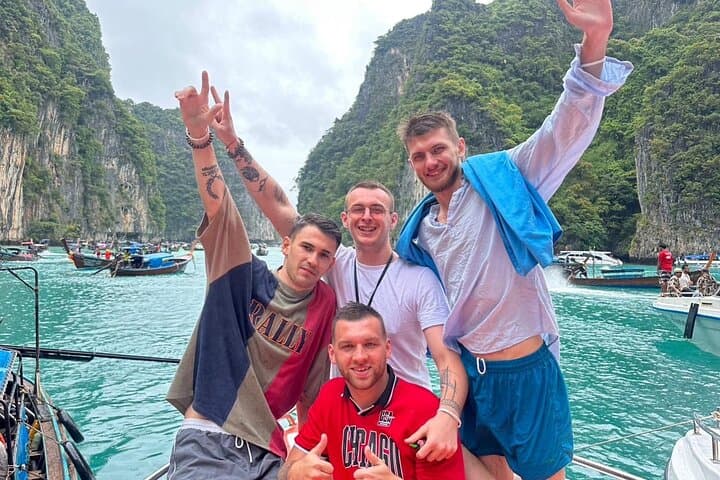 Krabi Early-Bird Phi Phi & 4-Islands Speedboat Adventure Tour