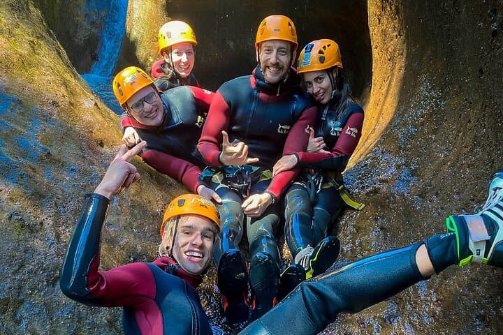 Beginner Canyoning in Madeira: Level 1 Waterfalls & Rappels Near Funchal photo 3