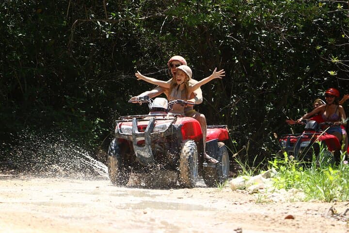 ATV Adventures in the Mayan Jungle with Zipline & Cenote from Cancun