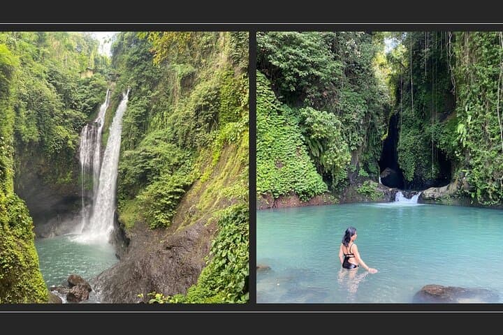 Turquoise Oasis & Aling Aling Waterfall Private Day Trip from Ubud