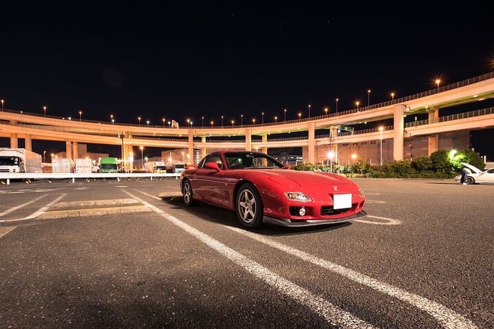 RX-7 Night Drive: Daikoku Parking Area & Wangan Highway JDM Experience