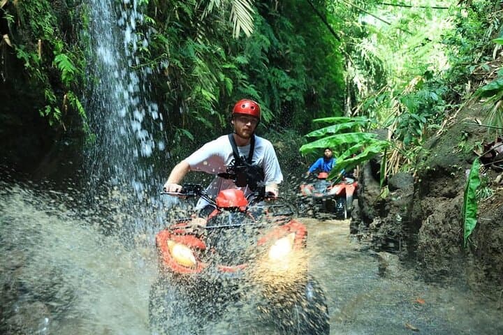 Ubud ATV & Ayung River Rafting Combo: Jungle Trails, Rice Fields and Cave