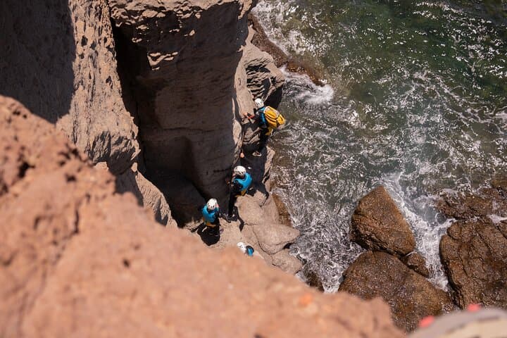 Coastering in Gran Canaria: Mogán Ocean-Cliff Aquatic Route at Sunset photo 5