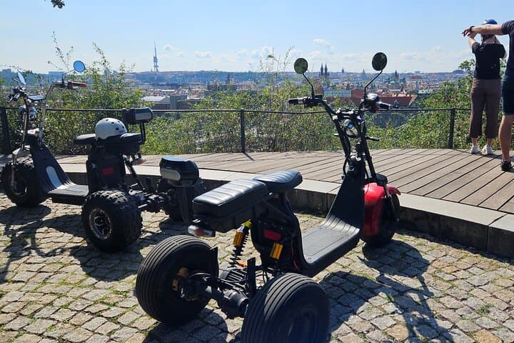 Prague Panoramic Views: Guided Trike, E‑Bike & E‑Scooter City Tour photo 3