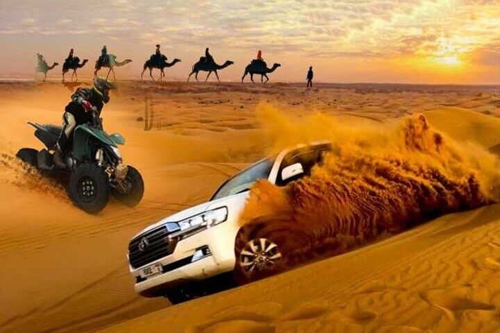Dubai Desert Safari: 4x4 Dune Bashing, Camel Ride & BBQ Evening Experience