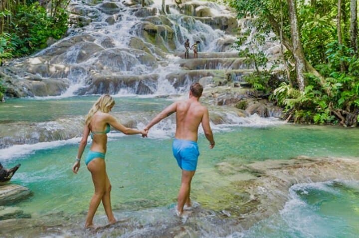 Dunn's River Falls, Bamboo Rafting & ATV Combo from Montego Bay — Ocho Rios Day Trip