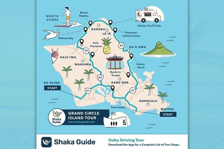 Oahu Grand Circle Audio Driving Tour: Self-Drive GPS Guide to the North Shore & Coastal Highlights photo 4