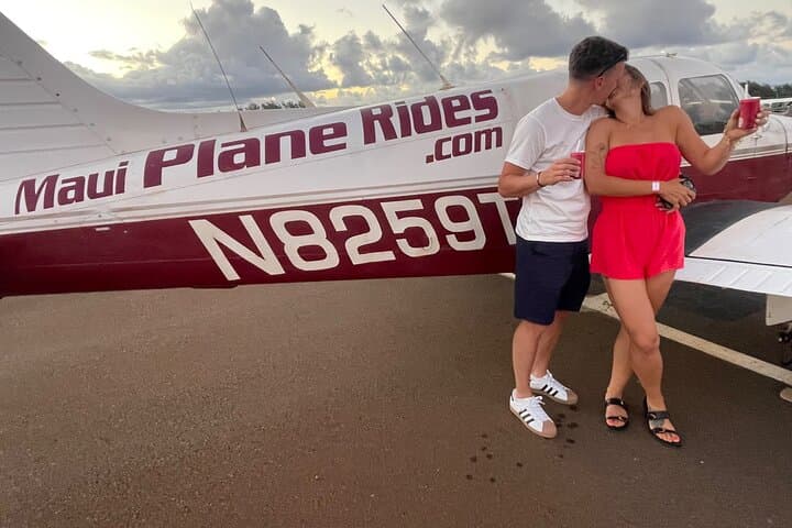 Private Maui Sunset Flight with Champagne — Romantic Aerial Tour Over West Maui photo 2