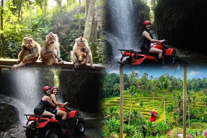 ATV Waterfall Ride and Ubud Cultural Tour — Tegallalang, Monkey Forest & Market photo 1