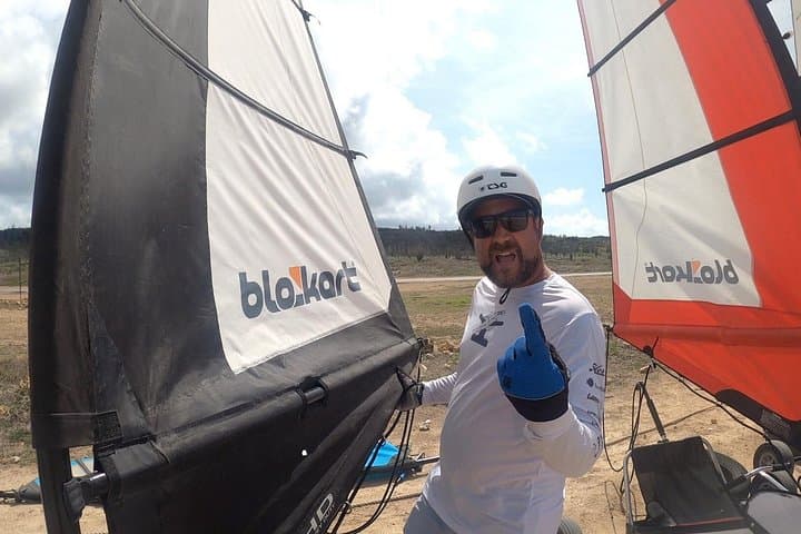Bonaire Landsailing & Catamaran Combo — Blokart Track and Marine Park Cruise
