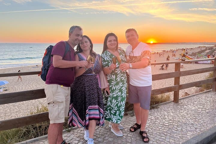 Albufeira Sunset Beach Safari: Champagne at Gale Beach & Piri-Piri Dinner in Guia photo 2