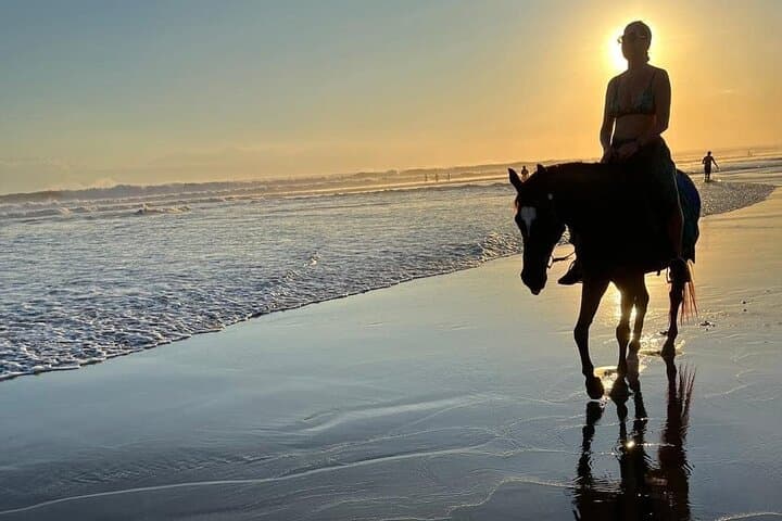 Sunset Horse Ride on Seminyak's Double Six Beach — 1-Hour Bali Experience