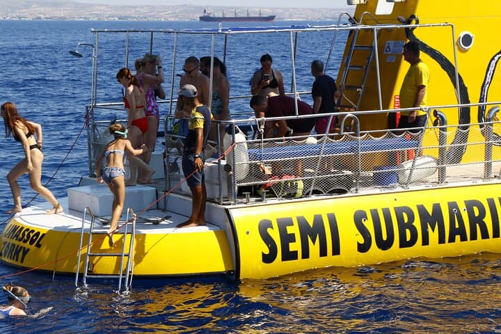 Yellow Semi-Submarine Mini Cruise in Larnaca — Swim at the Zenobia Wreck photo 2