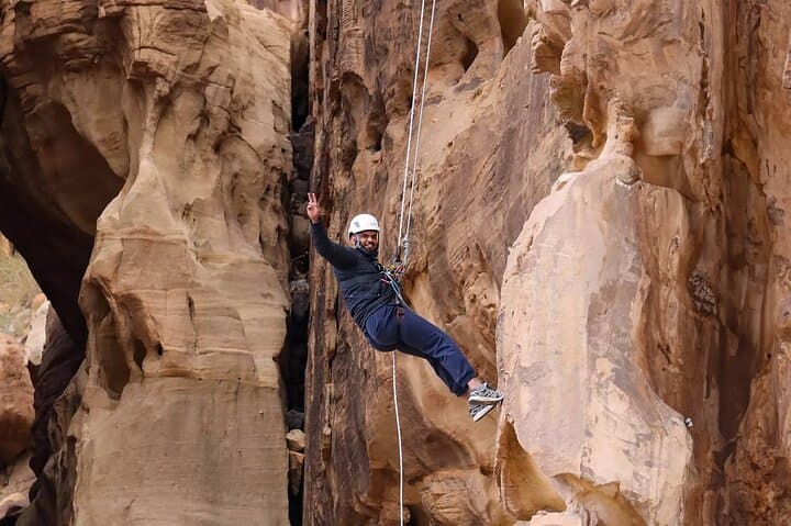 Abseil the Cliffs of AlUla: Private Desert Descent and Hike