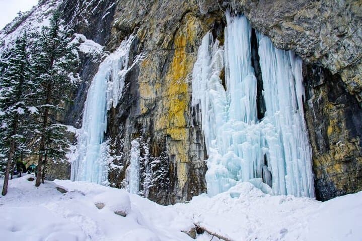Grotto Canyon Ice Walk: Guided Frozen Waterfalls & Indigenous Pictographs photo 1