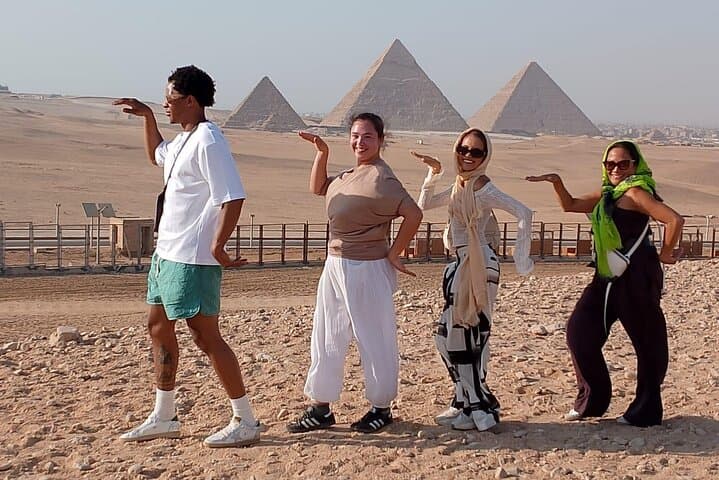 Sunset Camel Ride at Giza Pyramids with Local Desert Dinner photo 6