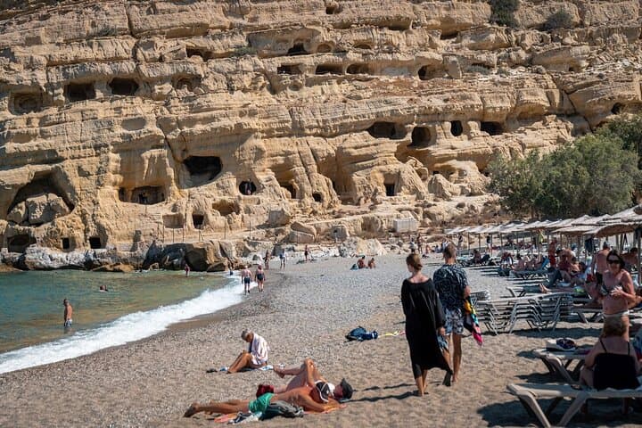 Matala Hippie Beach and Caves: Half-Day Trip From Heraklion