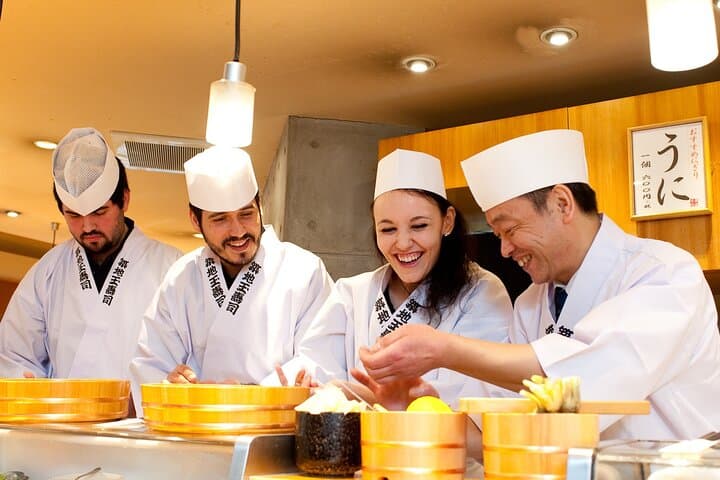 Private Tokyo Walking Tour with Sushi Making & Sake Pairing in Asakusa photo 3