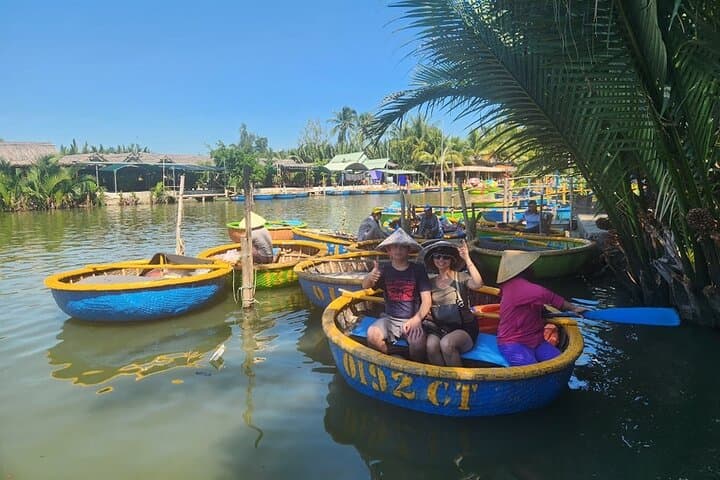 My Son Sanctuary Private Tour & Bay Mau Coconut Jungle Basket Boat Experience