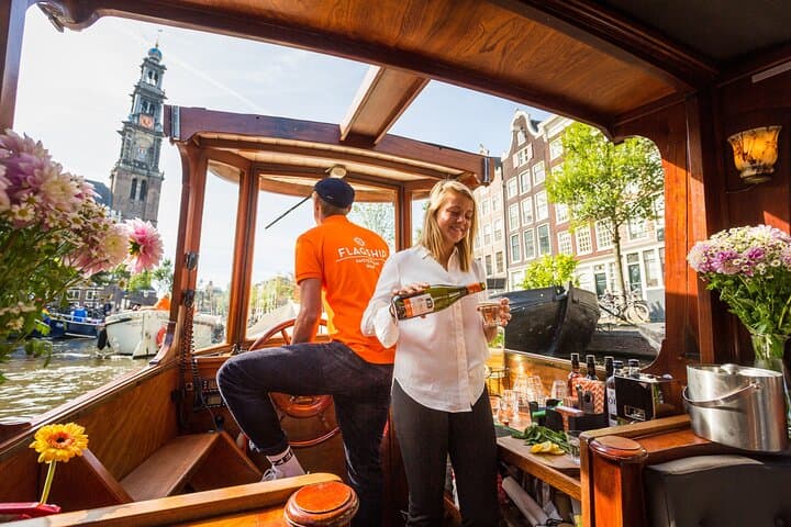 Classic Amsterdam Canal Cruise: 1-Hour Historic Saloon Boat Tour photo 6