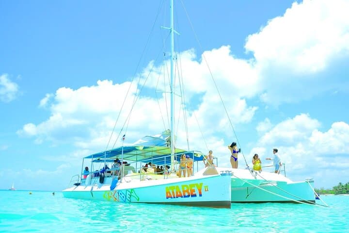 Saona Island Day Trip from Santo Domingo: Catamaran, Natural Pool & Pristine Beaches