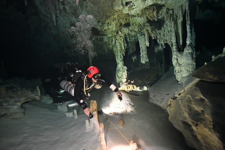 Cavern Scuba at Dos Ojos Cenote — Two-Dive Adventure from Playa del Carmen photo 2