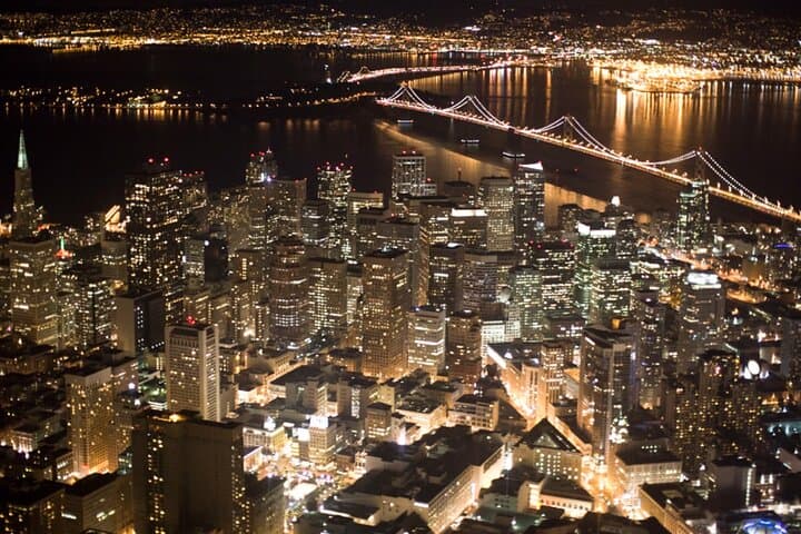 San Francisco Night Flight: Private Cessna Bay Tour at Sunset