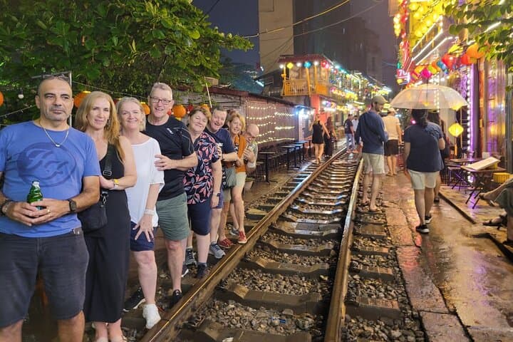 Hanoi street food walk and Train Street experience: Old Quarter tasting tour