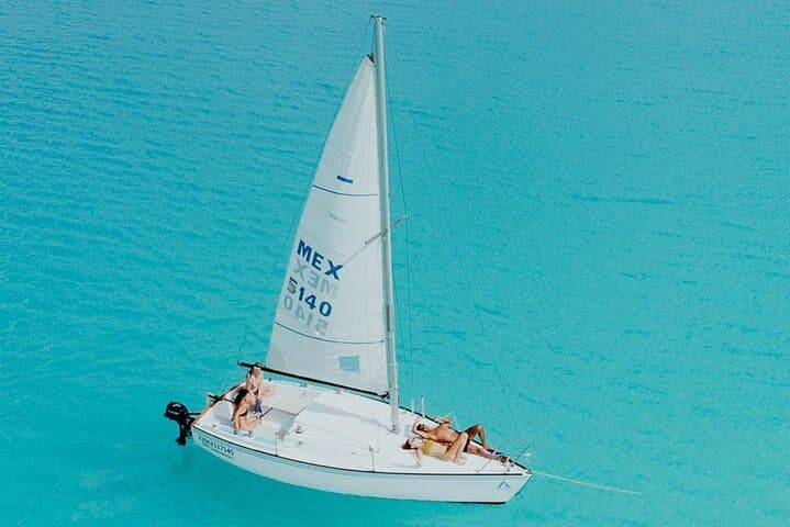 Sail or Pontoon Across Bacalar’s 7-Color Lagoon: Private Costa Maya Day Trip photo 2