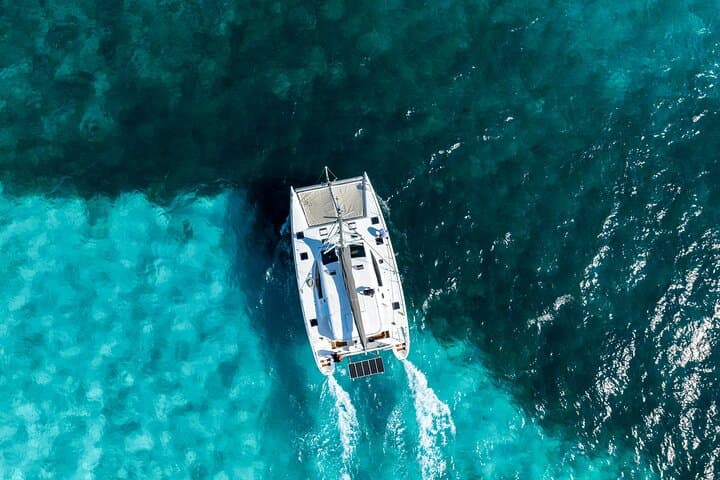Private Cancún Catamaran: 4-Hour Snorkel Cruise at El Meco Reef photo 3