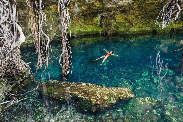 Tulum Ruins & Cenote Nohoch Day Trip: Swim Ancient Cliffs and Freshwater Sinkhole photo 2