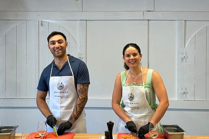 Santorini Private Cooking Class and 2-Winery Wine Tasting — 5-Hour Culinary Tour photo 4