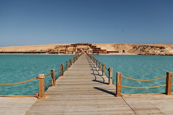 Full-Day Orange Bay Snorkeling from Hurghada: Coral Reefs, Island Beach & Lunch photo 1