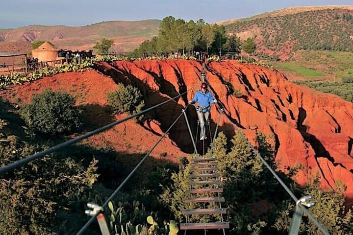 Atlas Mountains Zipline from Marrakech — Tahnaout Aerial Adventure with Breakfast photo 3