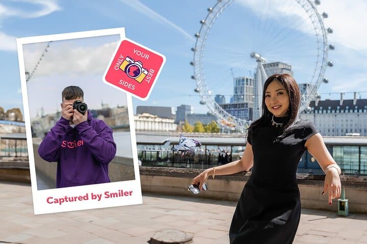 Private Photoshoot Outside the London Eye — South Bank Portrait Session