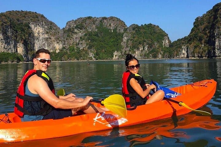Bai Tu Long Bay 2-Day Overnight Cruise: Kayaking, Thien Canh Son Cave & Sunset at Sea photo 2