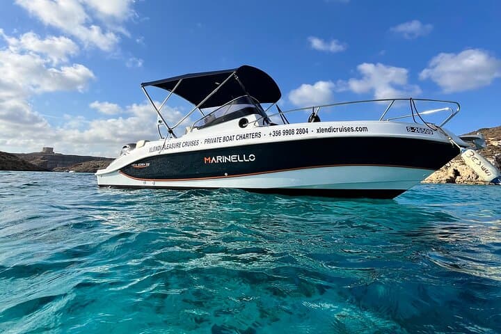 Private Speed Boat to Comino's Blue Lagoon & Caves — 2-Hour Private Tour