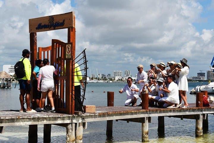Catamaran to Isla Mujeres: Snorkel El Meco, Beach Club Lunch & Open Bar photo 3