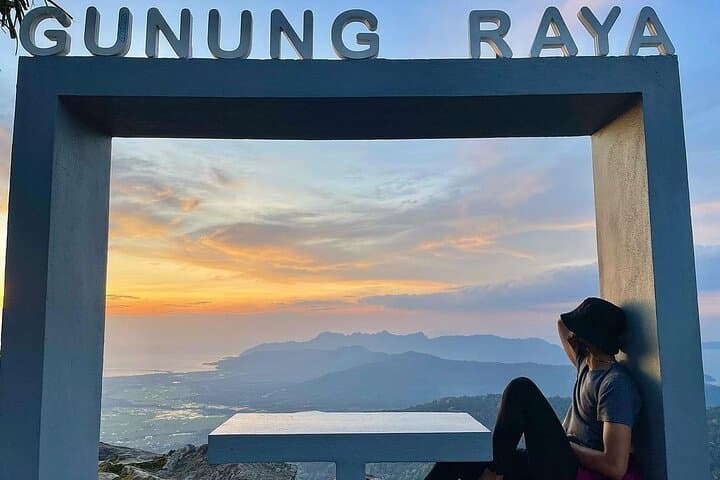 Kilim Geopark Sunset Mangrove Cruise with Mount Raya Peak View